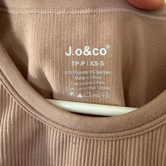J.o&co Ribbed Tan Tank Top - Picture 2 of 3